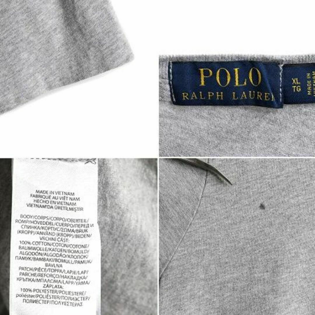 Ralph Lauren(ラルフローレン)のポロ ラルフローレン 星条旗 Pロゴ ワッペン 刺繍 半袖 Tシャツ XL 灰 メンズのトップス(Tシャツ/カットソー(半袖/袖なし))の商品写真