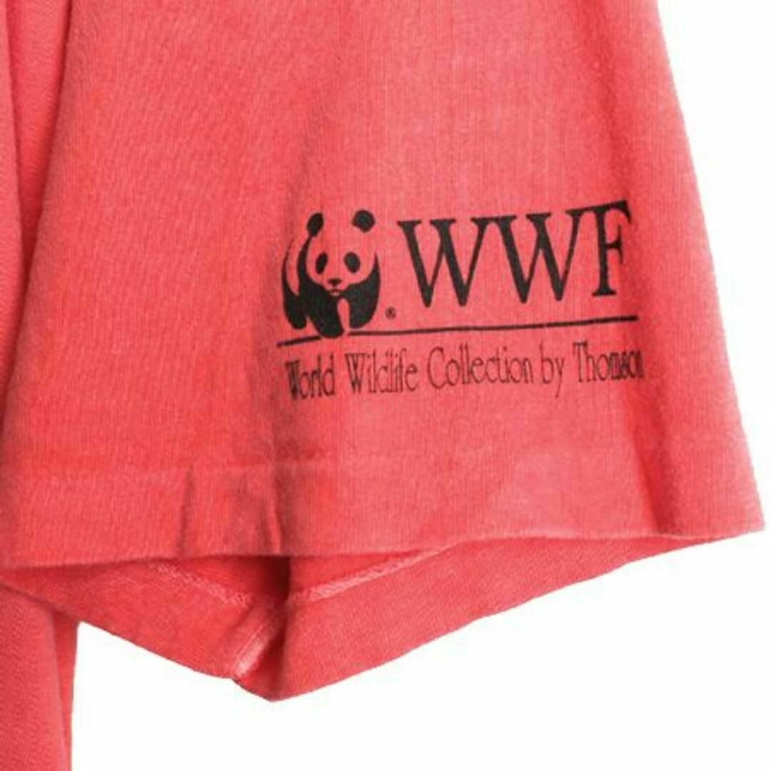 未使用 90s USA製 WWF パンダ アニマル プリント Tシャツ 2XL メンズのトップス(Tシャツ/カットソー(半袖/袖なし))の商品写真