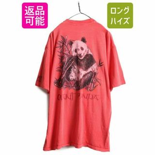 未使用 90s USA製 WWF パンダ アニマル プリント Tシャツ 2XL(Tシャツ/カットソー(半袖/袖なし))