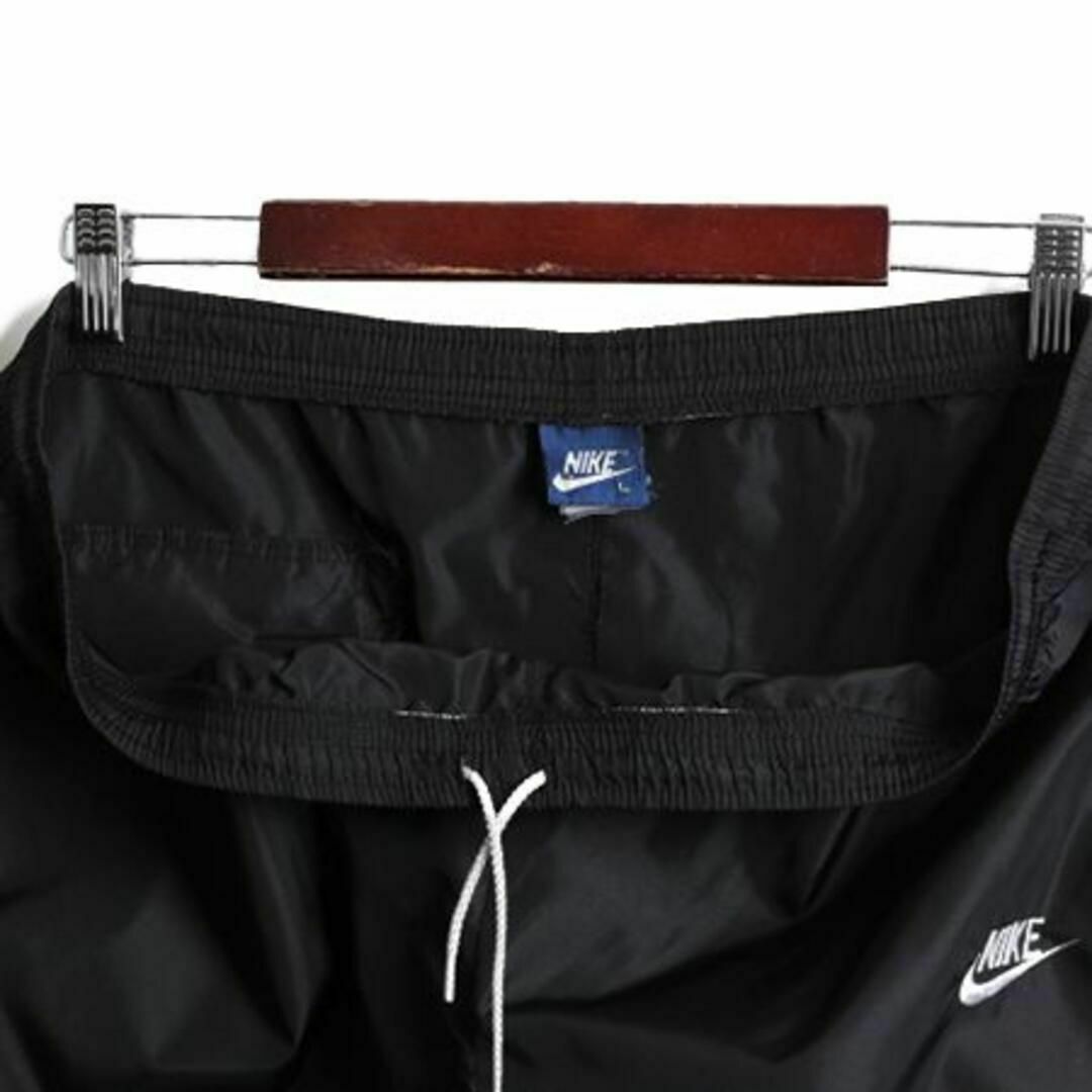 NIKE - 80s 紺タグ ビンテージ ナイキ ナイロン パンツ L 黒 ス NIKE - 80s 紺タグ ビンテージ ナイキ ナイロン パンツ L 黒 ス