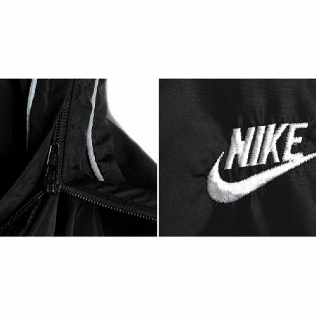 NIKE(ナイキ)の80s 紺タグ ビンテージ ナイキ ナイロン パンツ L 黒 スウォッシュ 薄手 メンズのパンツ(その他)の商品写真