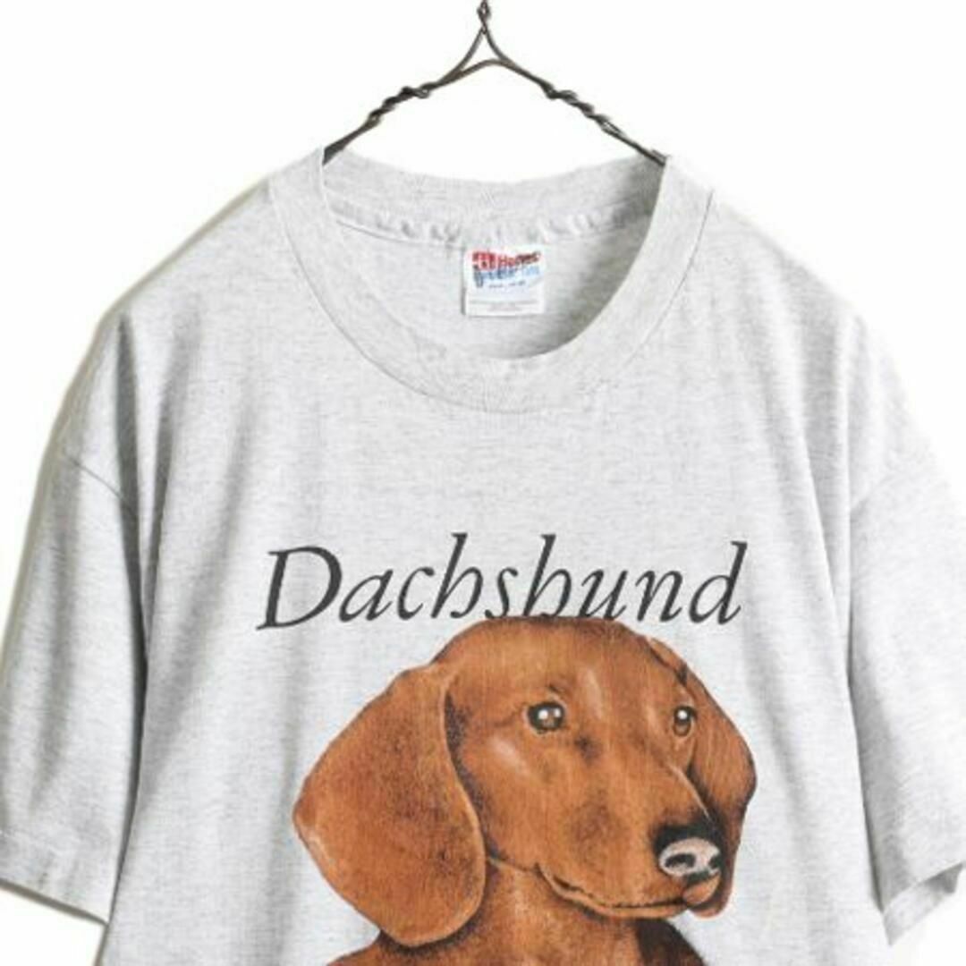 90s ブラック ダックスフンド tシャツ 犬 dog ヴィンテージ 動物