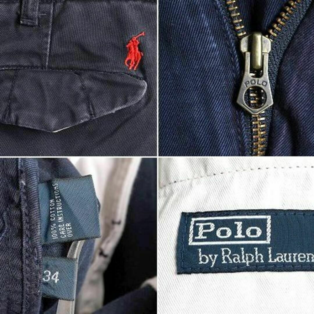 Ralph Lauren(ラルフローレン)のビンテージ 加工 ポロ ラルフローレン チノ ショートパンツ 34 ノータック メンズのパンツ(ショートパンツ)の商品写真