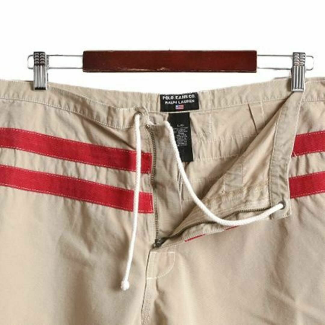 Ralph Lauren(ラルフローレン)のポロ ラルフローレン ボーダー コットン ショートパンツ L ショーツ 短パン メンズのパンツ(ショートパンツ)の商品写真