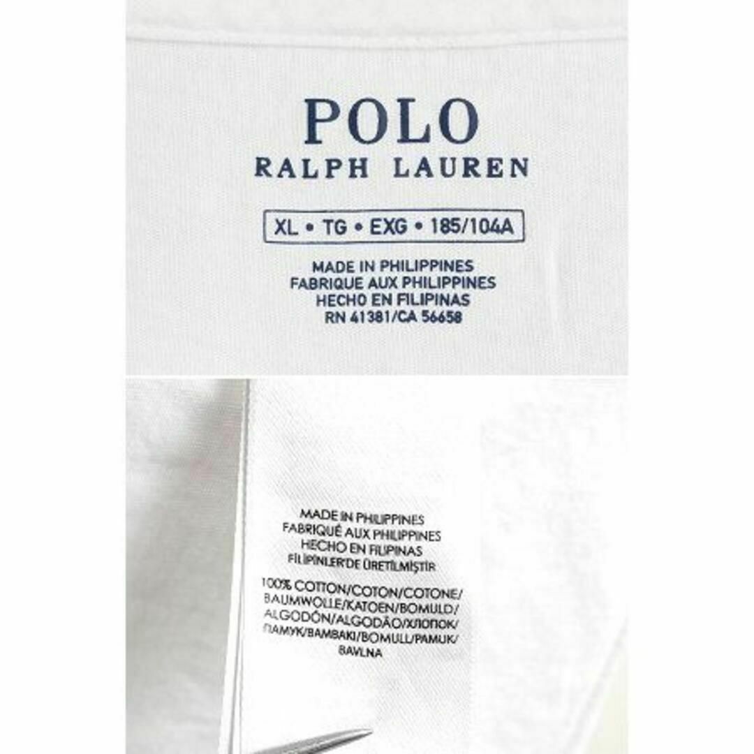 Ralph Lauren(ラルフローレン)のポロベアー ポロ ラルフローレン プリント Tシャツ XL キャラクター 白 メンズのトップス(Tシャツ/カットソー(半袖/袖なし))の商品写真