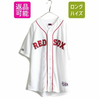 MLB オフィシャル Majestic レッドソックス ベースボールシャツ XL(ウェア)