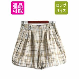 90s OLD GAP チェック キュロットパンツ S ショートパンツ ショーツ(ショートパンツ)