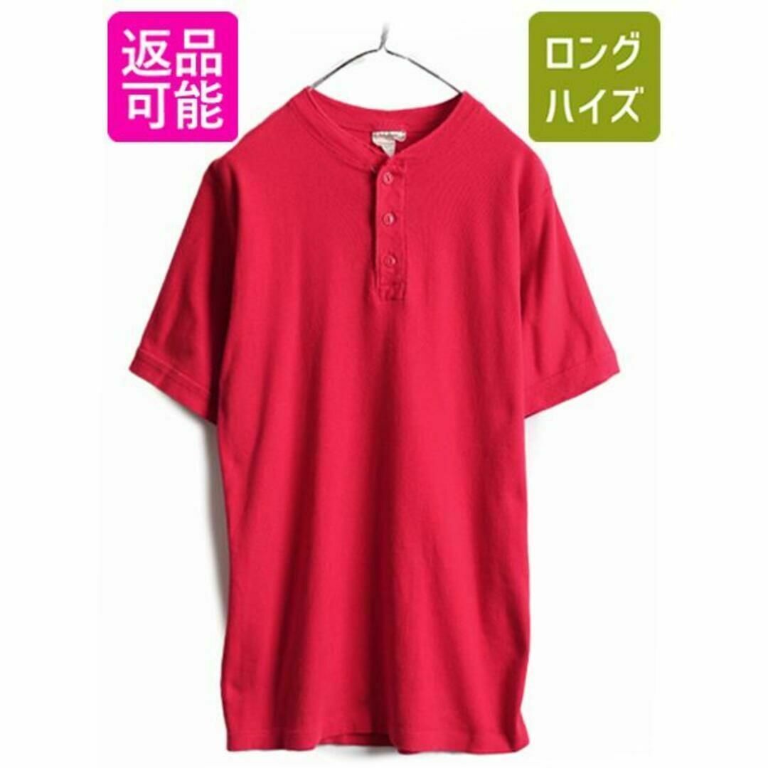 L.L.Bean - 80s 90s USA製 LLビーン ヘンリーネック 半袖 Tシャツ M 旧