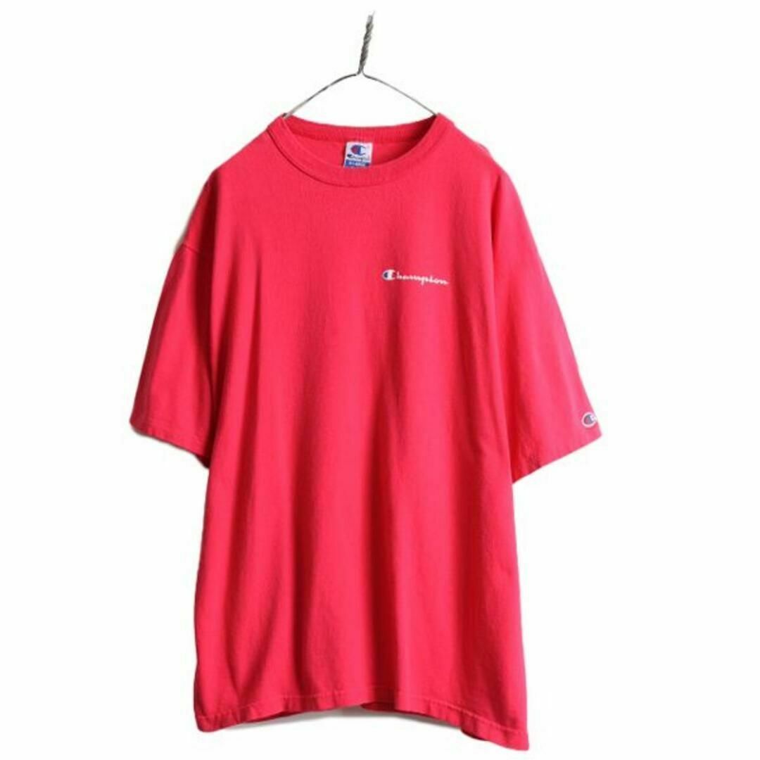 Champion(チャンピオン)の90s USA製 チャンピオン 100% コットン プリント Tシャツ XL  メンズのトップス(Tシャツ/カットソー(半袖/袖なし))の商品写真