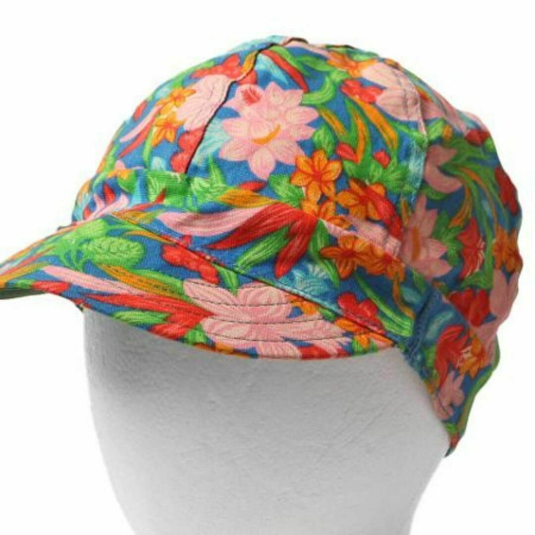 70s USA製 総柄 KROMER ワーク キャップ 帽子 ビンテージ 花柄