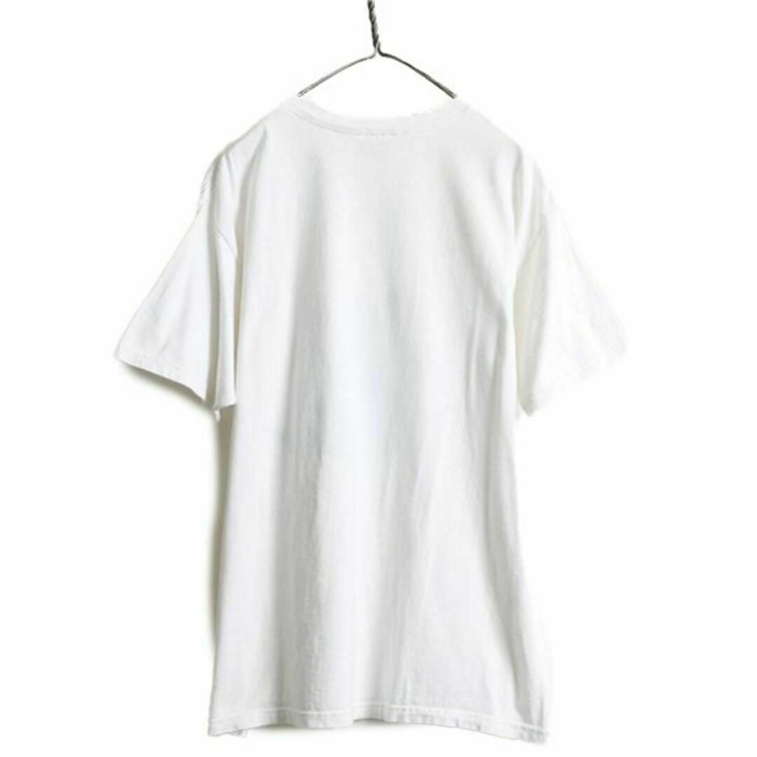 90s アニマル アート プリントTシャツ XL 白 犬 イラスト キャラクター 6