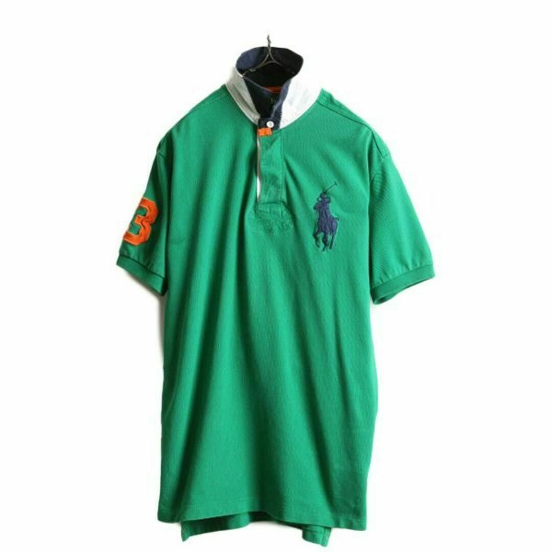 Ralph Lauren(ラルフローレン)のビッグポニー ポロ ラルフローレン 鹿の子 半袖ポロシャツ M 緑 ラガータイプ メンズのトップス(ポロシャツ)の商品写真