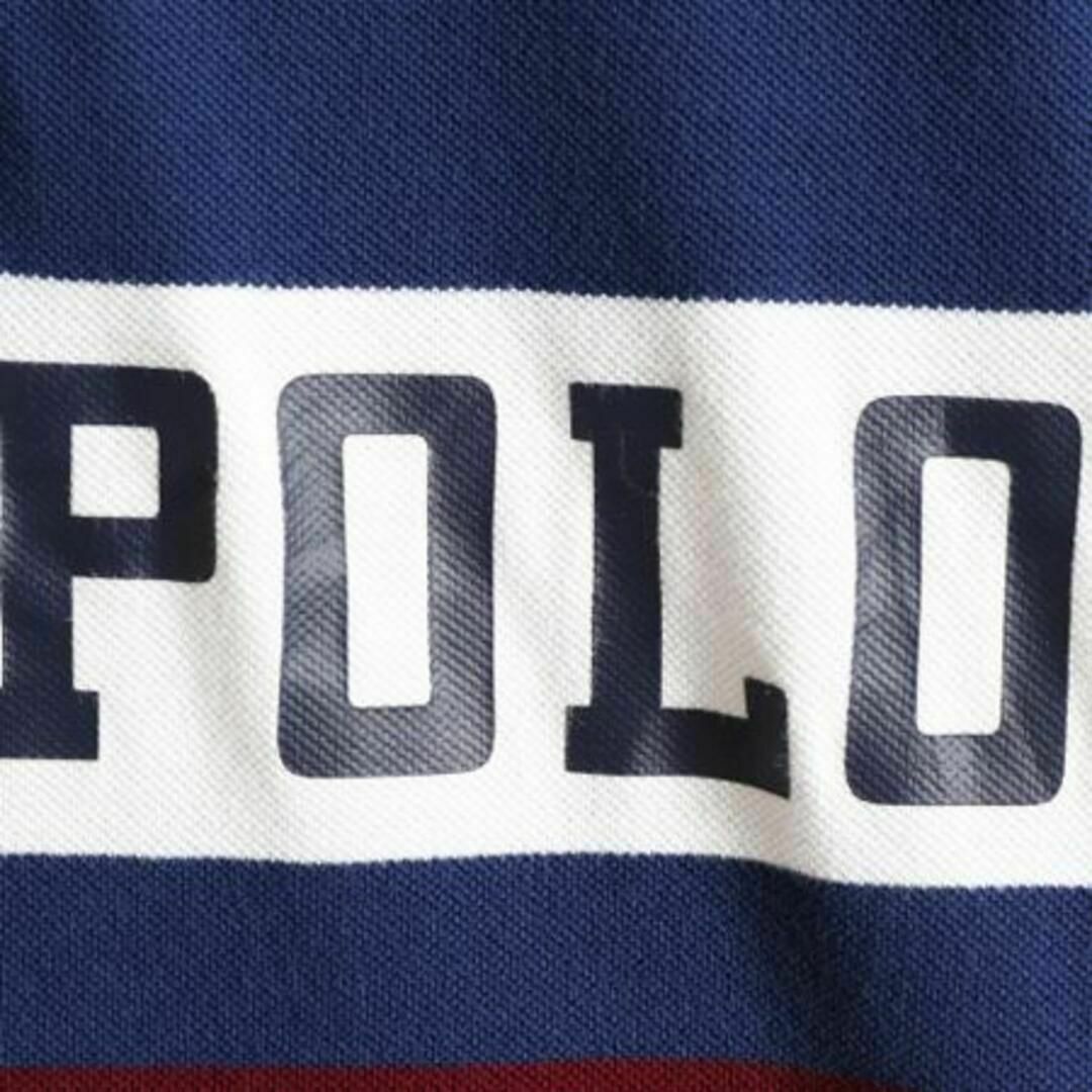 Ralph Lauren(ラルフローレン)のポロ ラルフローレン ボーダー 鹿の子 半袖 ポロシャツ クラシックフィット S メンズのトップス(ポロシャツ)の商品写真