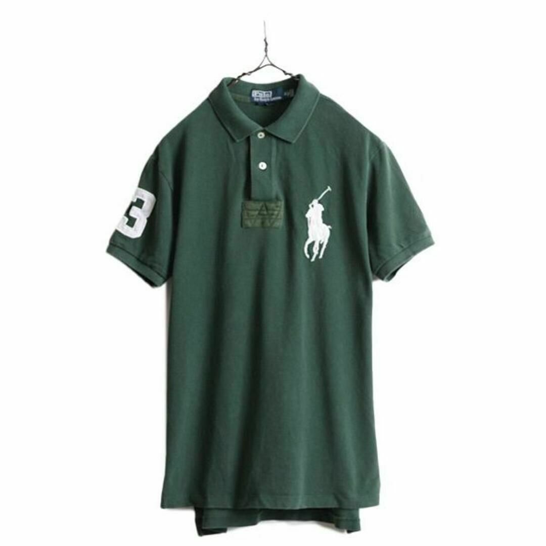 Ralph Lauren(ラルフローレン)のビッグポニー ポロ ラルフローレン 鹿の子 半袖ポロシャツ M 緑 ナンバリング メンズのトップス(ポロシャツ)の商品写真