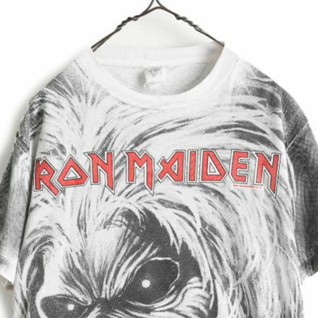 90s アイアンメイデン オールオーバープリント Tシャツ L 当時物 90s アイアンメイデン オールオーバープリント Tシャツ L 当時物