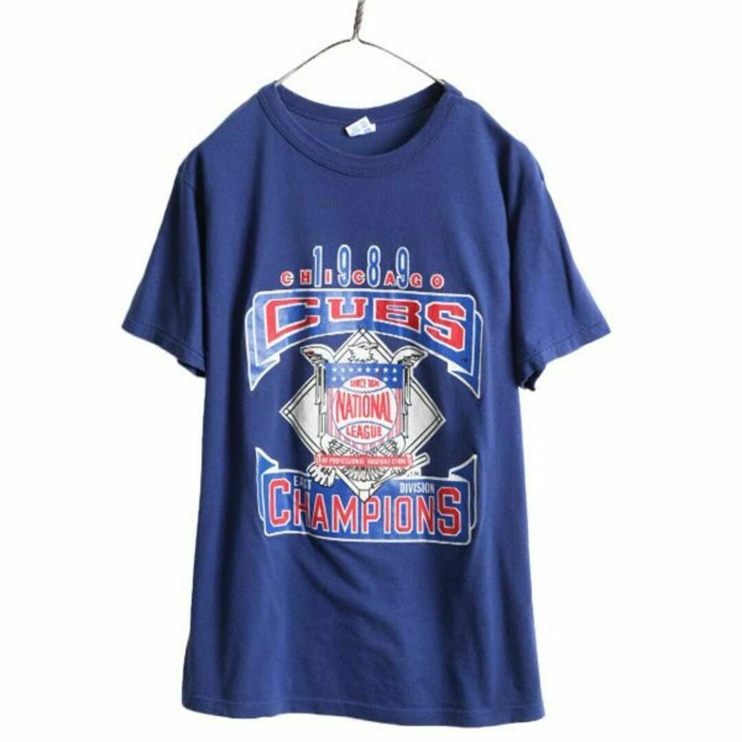 Champion(チャンピオン)の80s USA製 チャンピオン MLB カブス プリント Tシャツ L 大リーグ メンズのトップス(Tシャツ/カットソー(半袖/袖なし))の商品写真