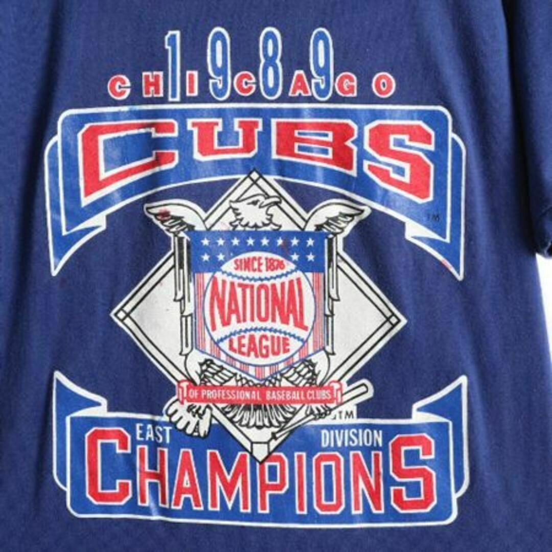 Champion(チャンピオン)の80s USA製 チャンピオン MLB カブス プリント Tシャツ L 大リーグ メンズのトップス(Tシャツ/カットソー(半袖/袖なし))の商品写真