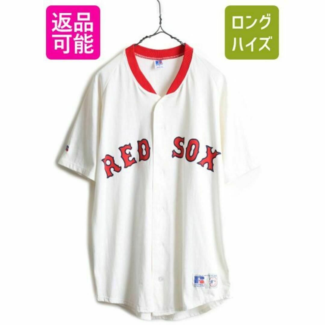 90s USA製 未使用 ラッセル レッドソックス ベースボール Tシャツ M スポーツ/アウトドアの野球(ウェア)の商品写真