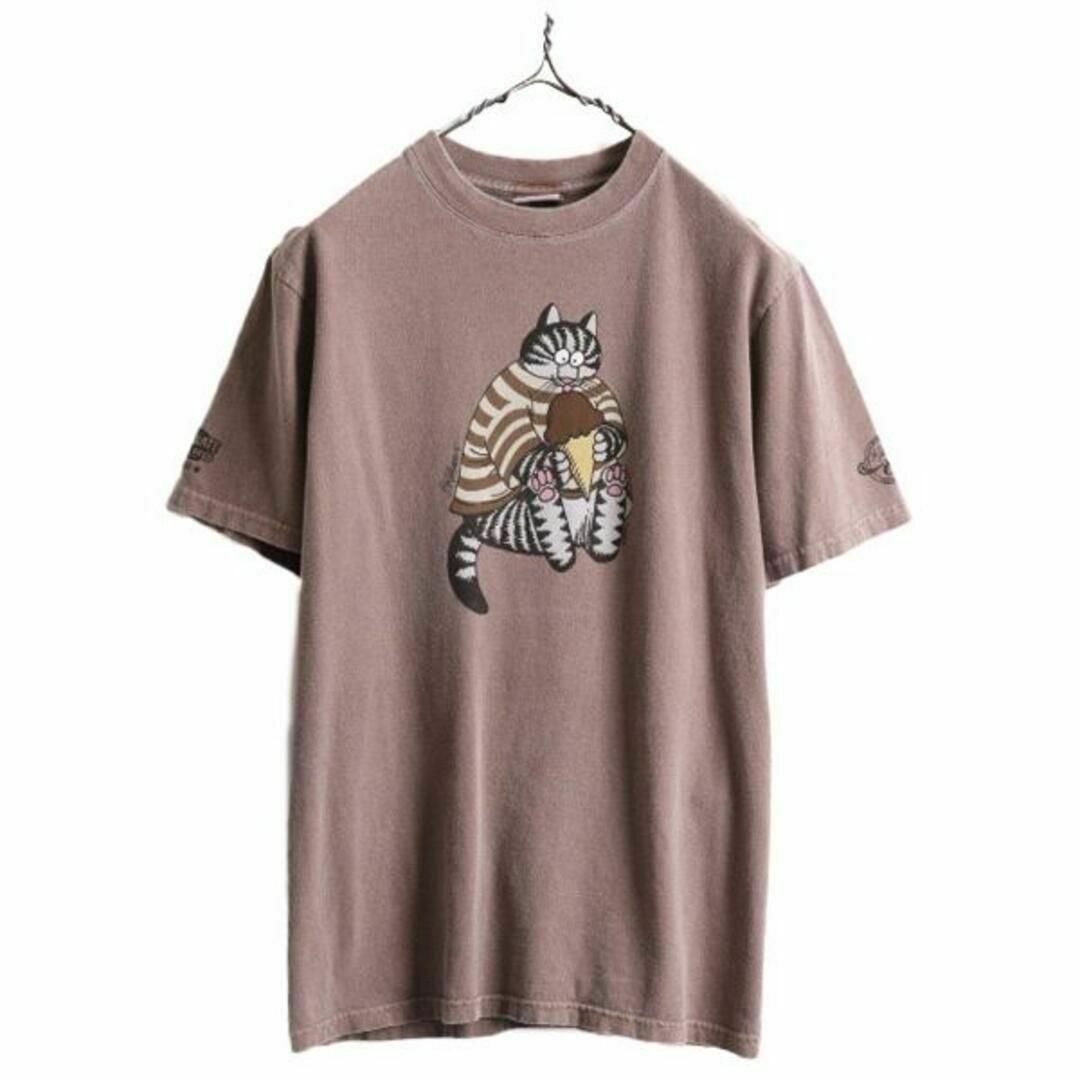 00s Crazy Shirt クリバンキャット 3面 プリント Tシャツ Sトップス