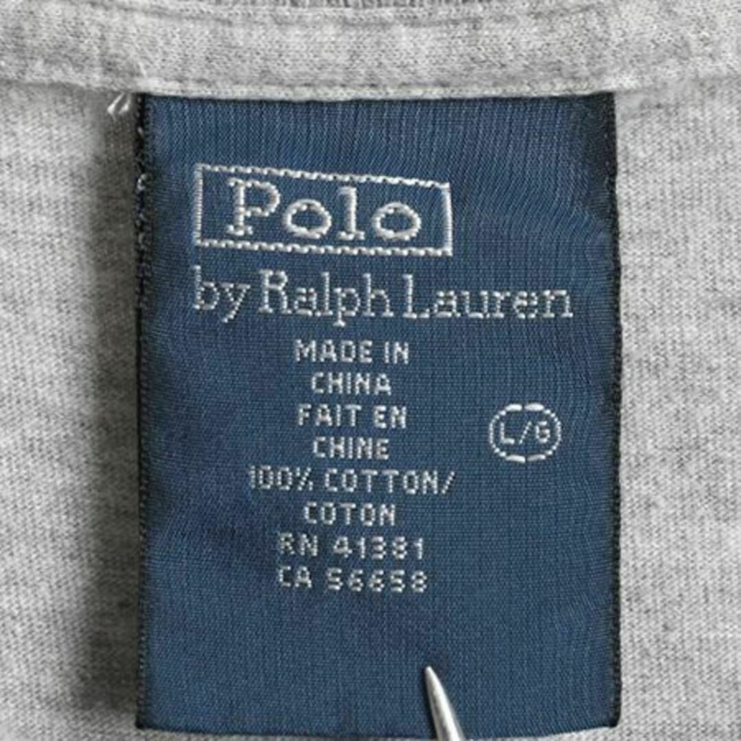 Ralph Lauren(ラルフローレン)の00s ポロゴルフ ラルフローレン ポロベア プリント Tシャツ L 灰 ロゴ メンズのトップス(Tシャツ/カットソー(半袖/袖なし))の商品写真
