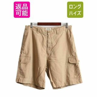 90s セントジョンズベイ カーゴ ショートパンツ 36 茶 コットン ラミー(ショートパンツ)