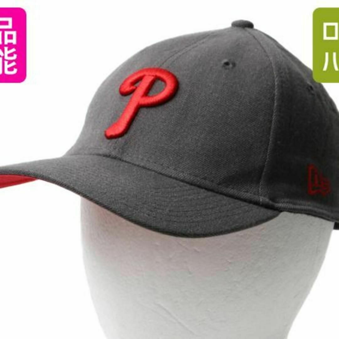 未使用 ニューエラ フィリーズ ベースボール キャップ S M 新品 MLB 灰