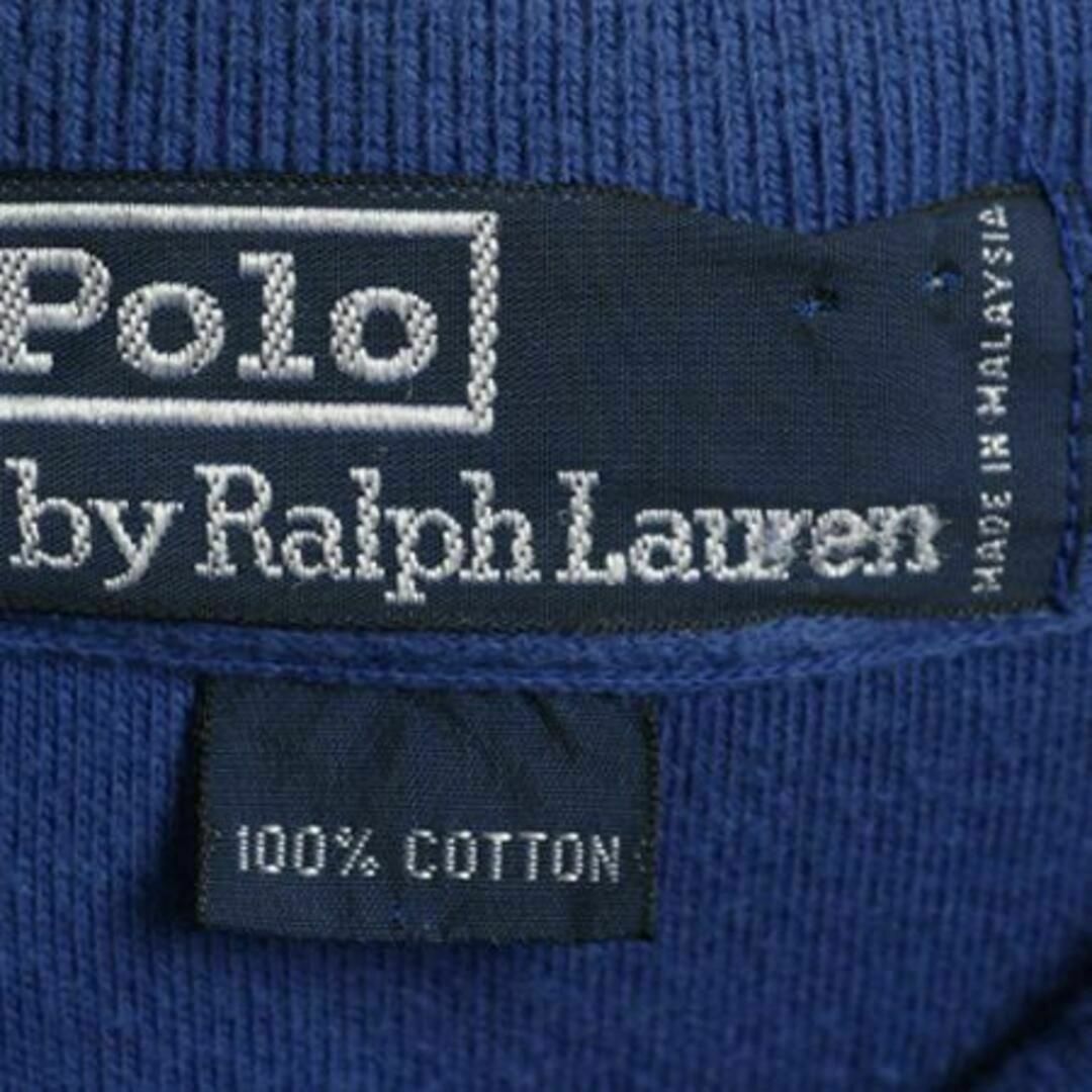 Ralph Lauren(ラルフローレン)の90s ポロ ラルフローレン ボーダー 長袖 ポロシャツ M ヘビーウェイト メンズのトップス(ポロシャツ)の商品写真