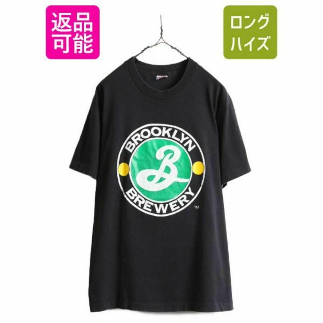 80s 90s USA製 ビール 企業 プリント Tシャツ L シングルステッチ39s90