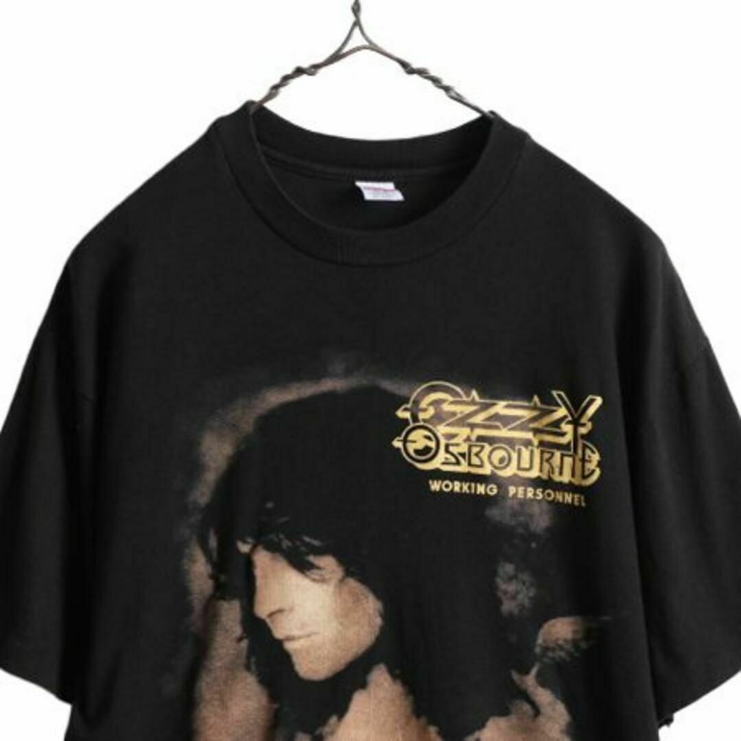 90s USA製 オジーオズボーン ツアー プリント Tシャツ XL 当時物 黒