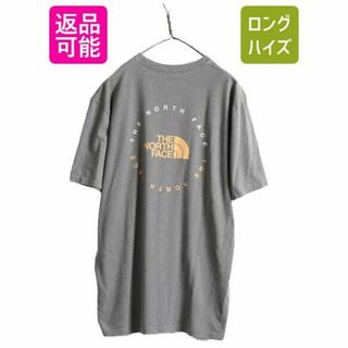 ザノースフェイス(THE NORTH FACE)のノースフェイス プリント 半袖 Tシャツ L グレー アウトドア ロゴイラスト(Tシャツ/カットソー(半袖/袖なし))