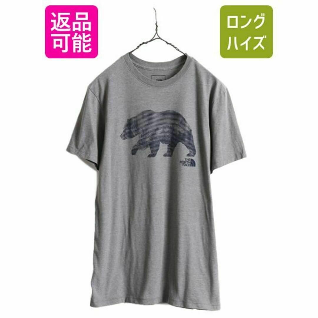 THE NORTH FACE(ザノースフェイス)のノースフェイス アニマル プリントTシャツ L 灰 アウトドア イラスト アート メンズのトップス(Tシャツ/カットソー(半袖/袖なし))の商品写真