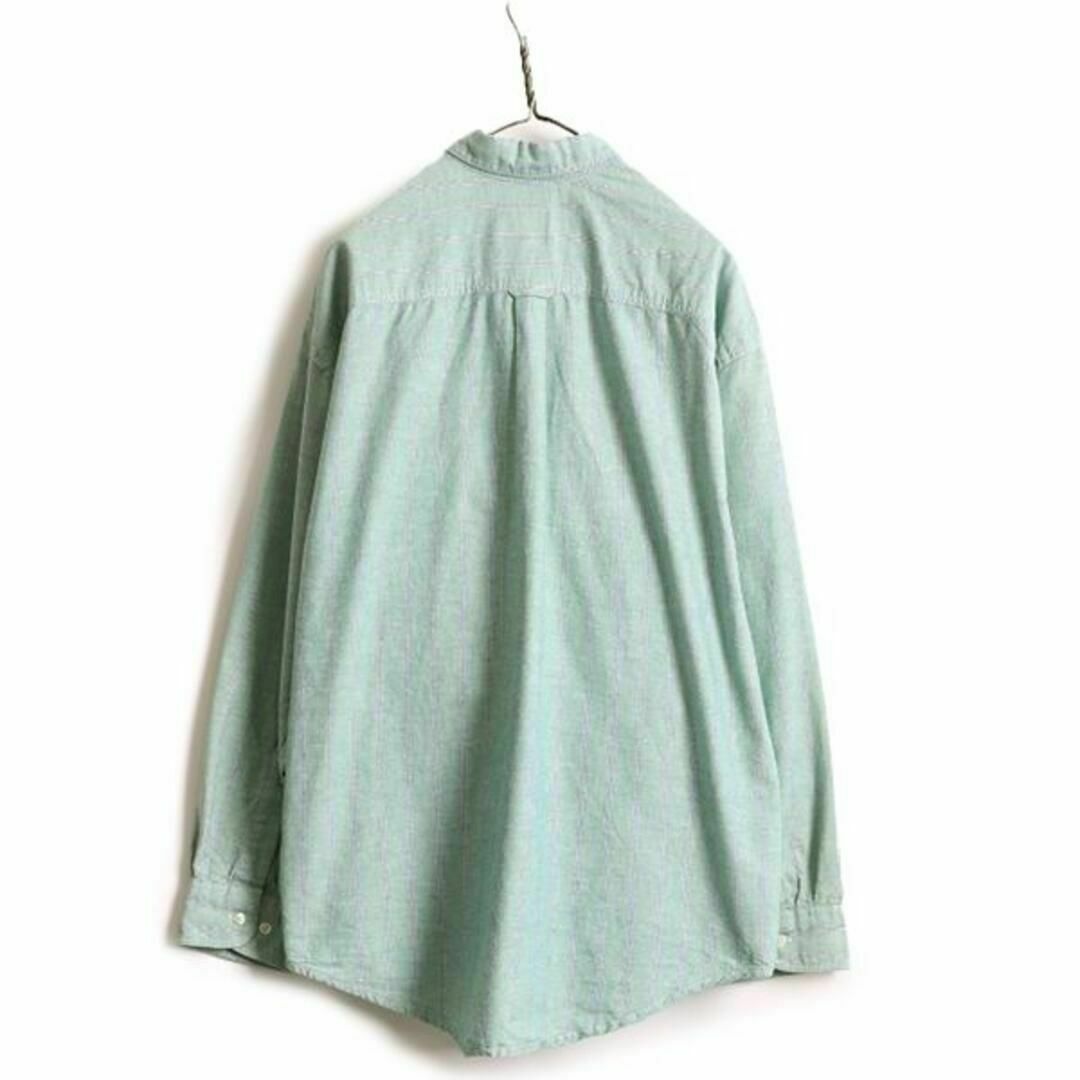 90s USA製 OLD GAP ストライプ オックスフォード 長袖シャツ XL