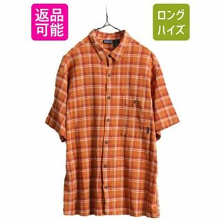 パタゴニア(patagonia)の00s パタゴニア A/C シャツ チェック 半袖シャツ L アウトドア 総柄(シャツ)