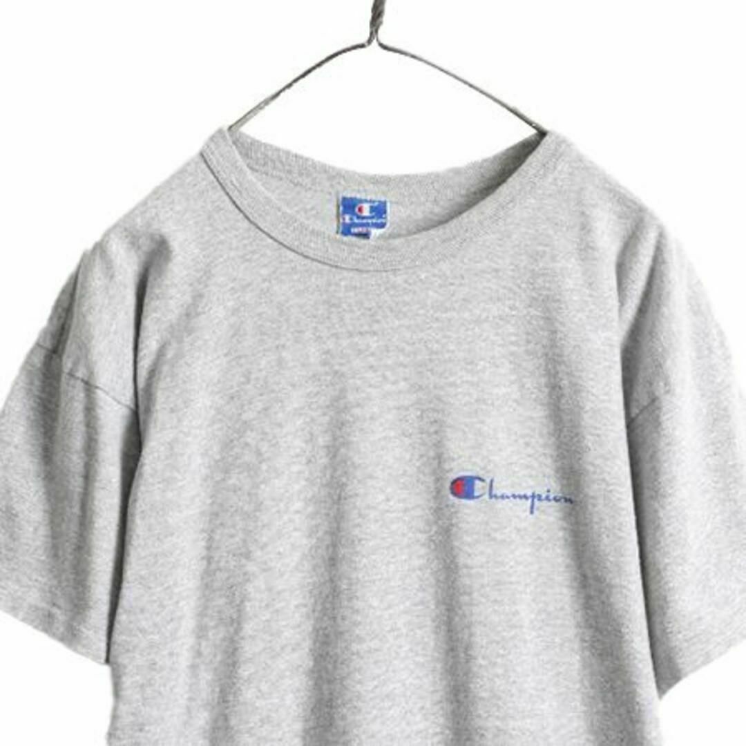 Champion(チャンピオン)の80s USA製 チャンピオン バック プリント Tシャツ XL ビンテージ 灰 メンズのトップス(Tシャツ/カットソー(半袖/袖なし))の商品写真