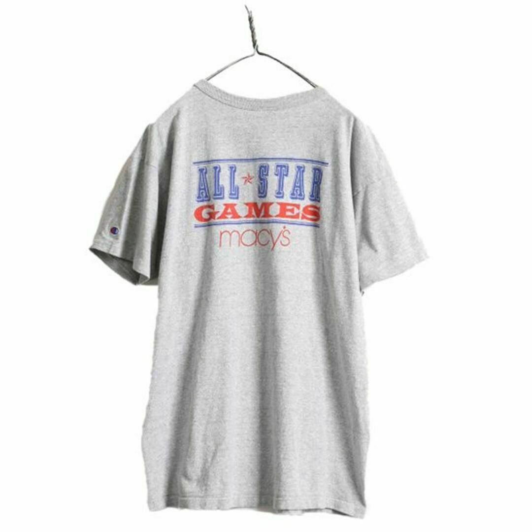 Champion(チャンピオン)の80s USA製 チャンピオン バック プリント Tシャツ XL ビンテージ 灰 メンズのトップス(Tシャツ/カットソー(半袖/袖なし))の商品写真