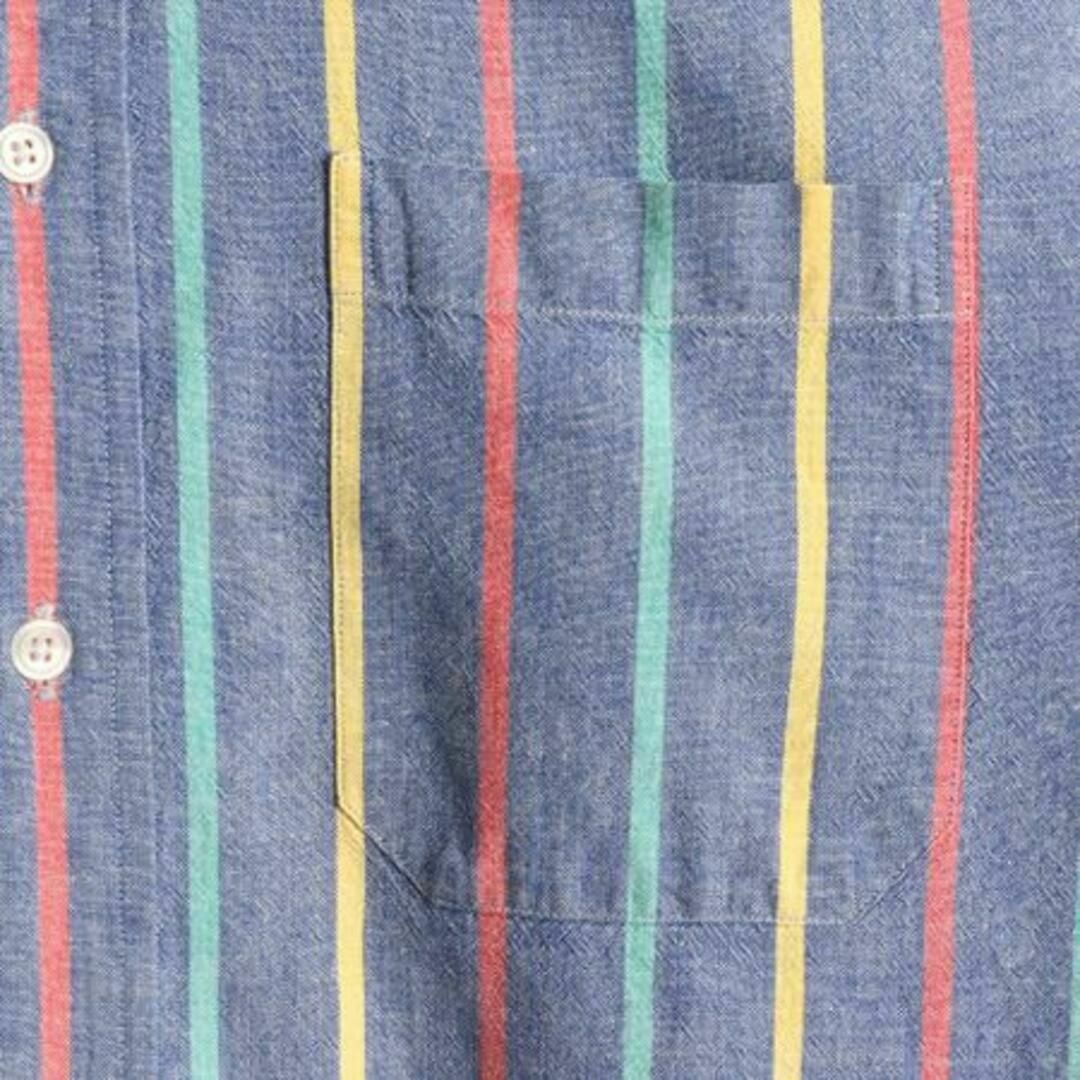 Brooks Brothers(ブルックスブラザース)のブルックスブラザーズ オックスフォード ストライプ 半袖ボタンダウンシャツ XL メンズのトップス(シャツ)の商品写真
