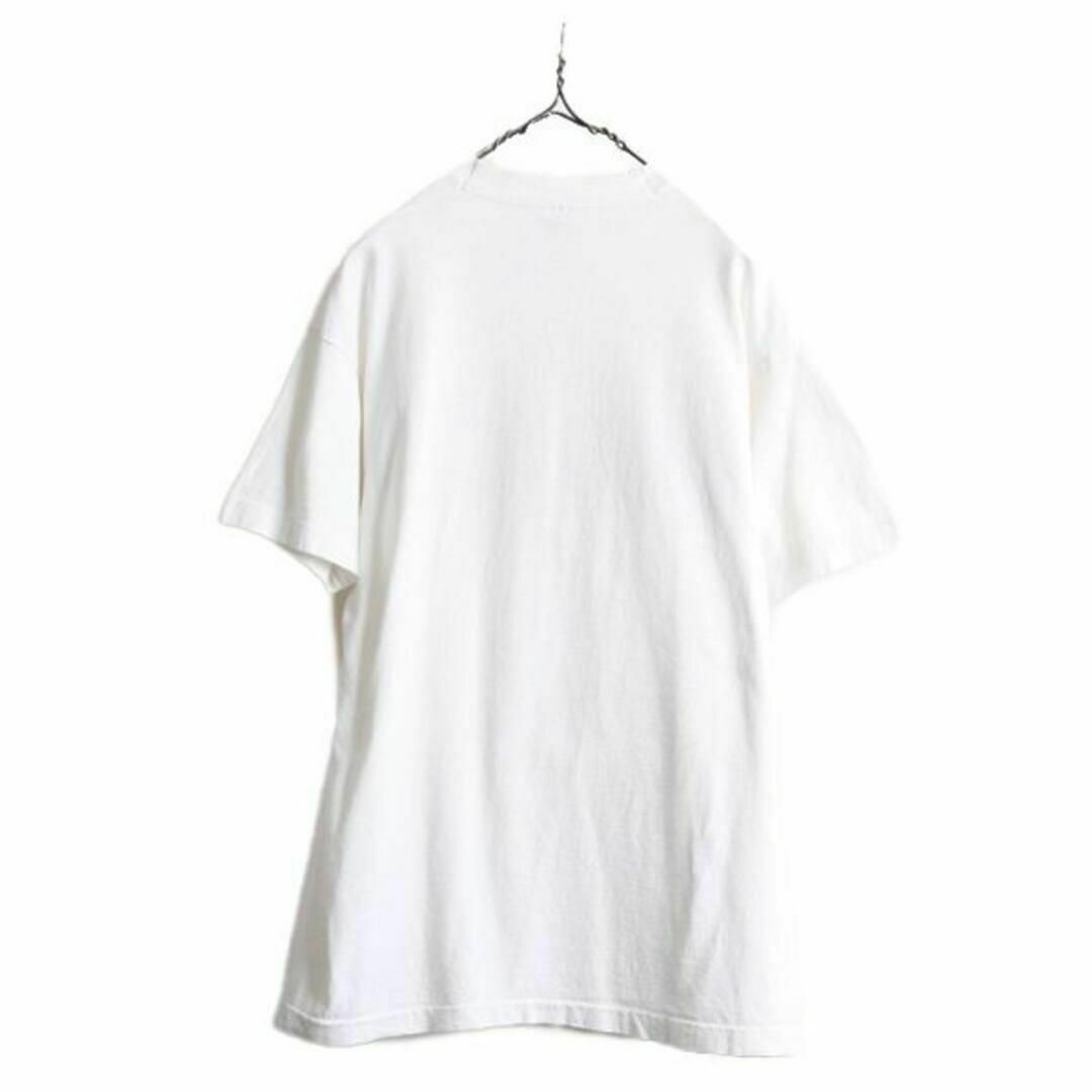 80s ジョーク イラスト プリント Tシャツ L アニマル アート 当時物 白Tシャツ/カットソー(半袖/袖なし)