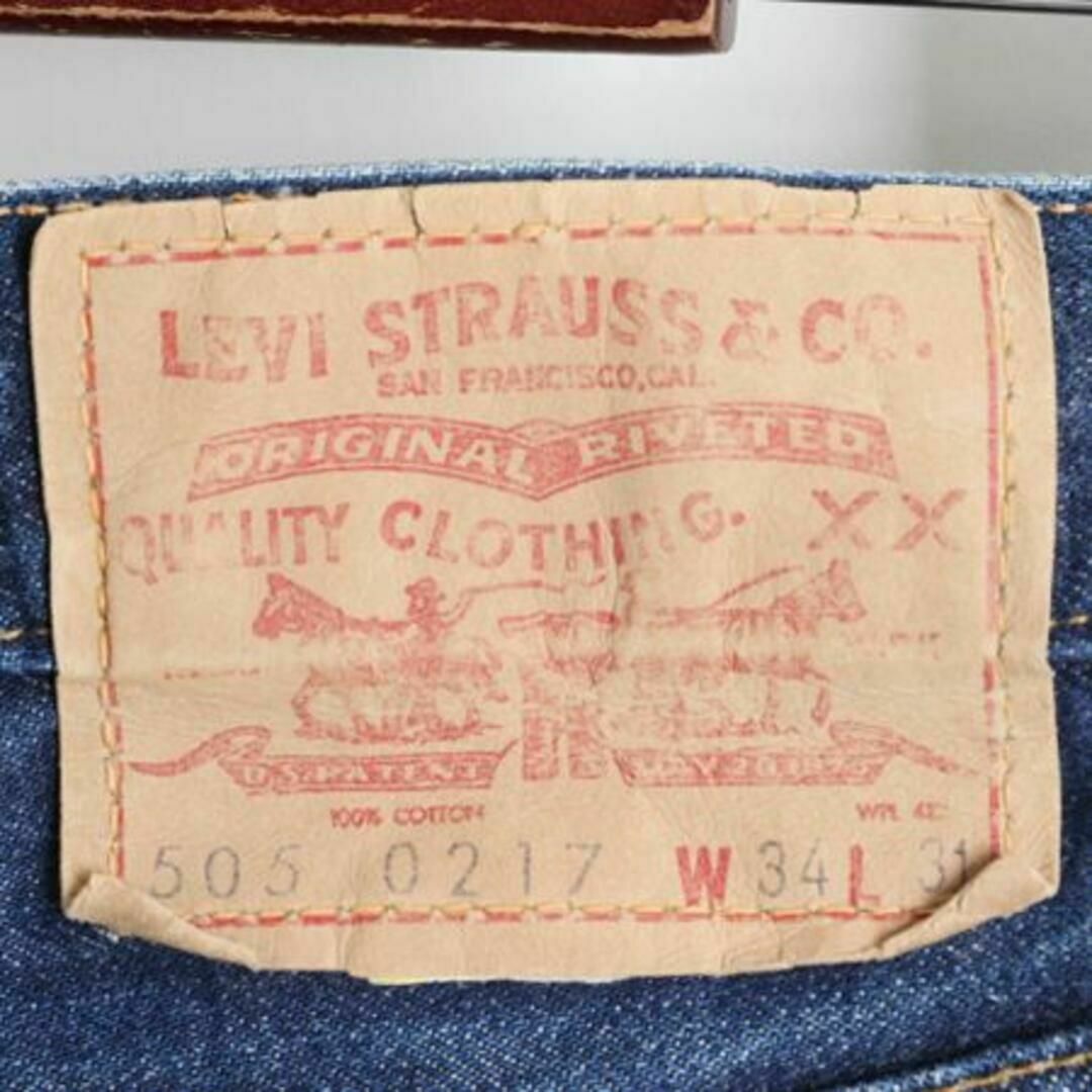 Levi's(リーバイス)の60s リーバイス 505 BIG E カットオフ インディゴ デニム ショーツ メンズのパンツ(デニム/ジーンズ)の商品写真