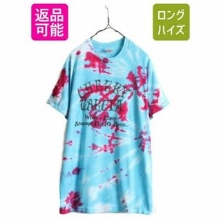 80s 90s ベン&ジェリーズ プリント タイダイTシャツ L 企業 イラスト(Tシャツ/カットソー(半袖/袖なし))