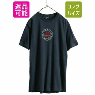 ラルフローレン(Ralph Lauren)の90s USA製 ポロスポーツ ラルフローレン 半袖Tシャツ M フロッキー 紺(Tシャツ/カットソー(半袖/袖なし))