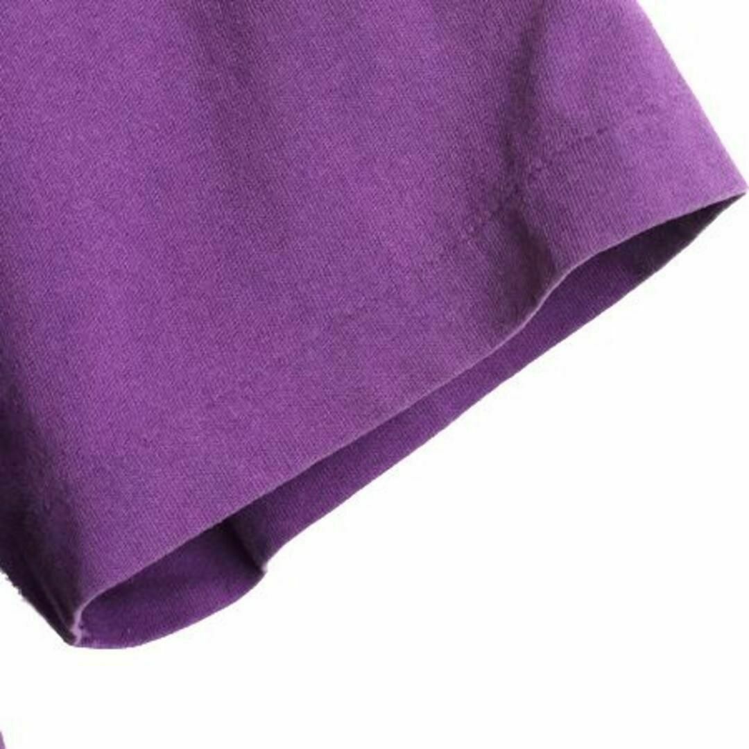 90s USA製 オズの魔法使い ライオン イラストプリント Tシャツ XL 紫 5