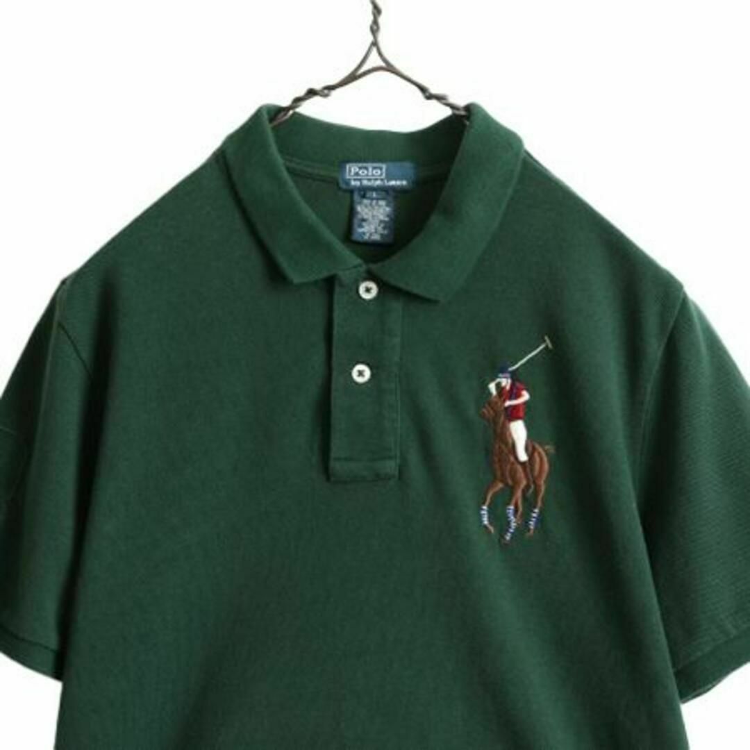 Ralph Lauren(ラルフローレン)のビッグポニー ポロ ラルフローレン 鹿の子 半袖 ポロシャツ XS 緑 カノコ メンズのトップス(ポロシャツ)の商品写真