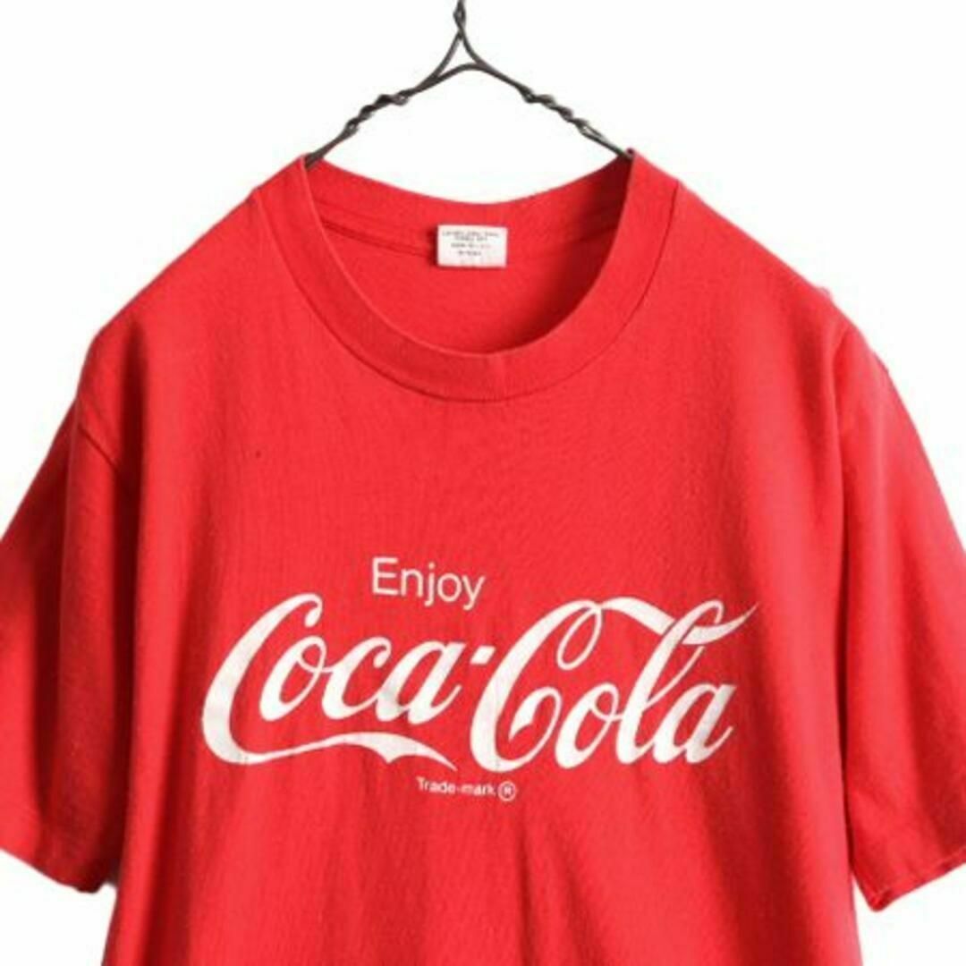 80s USA製 コカコーラ プリント Tシャツ M 企業物 当時物 80s USA製 コカコーラ プリント Tシャツ M 企業物 当時物