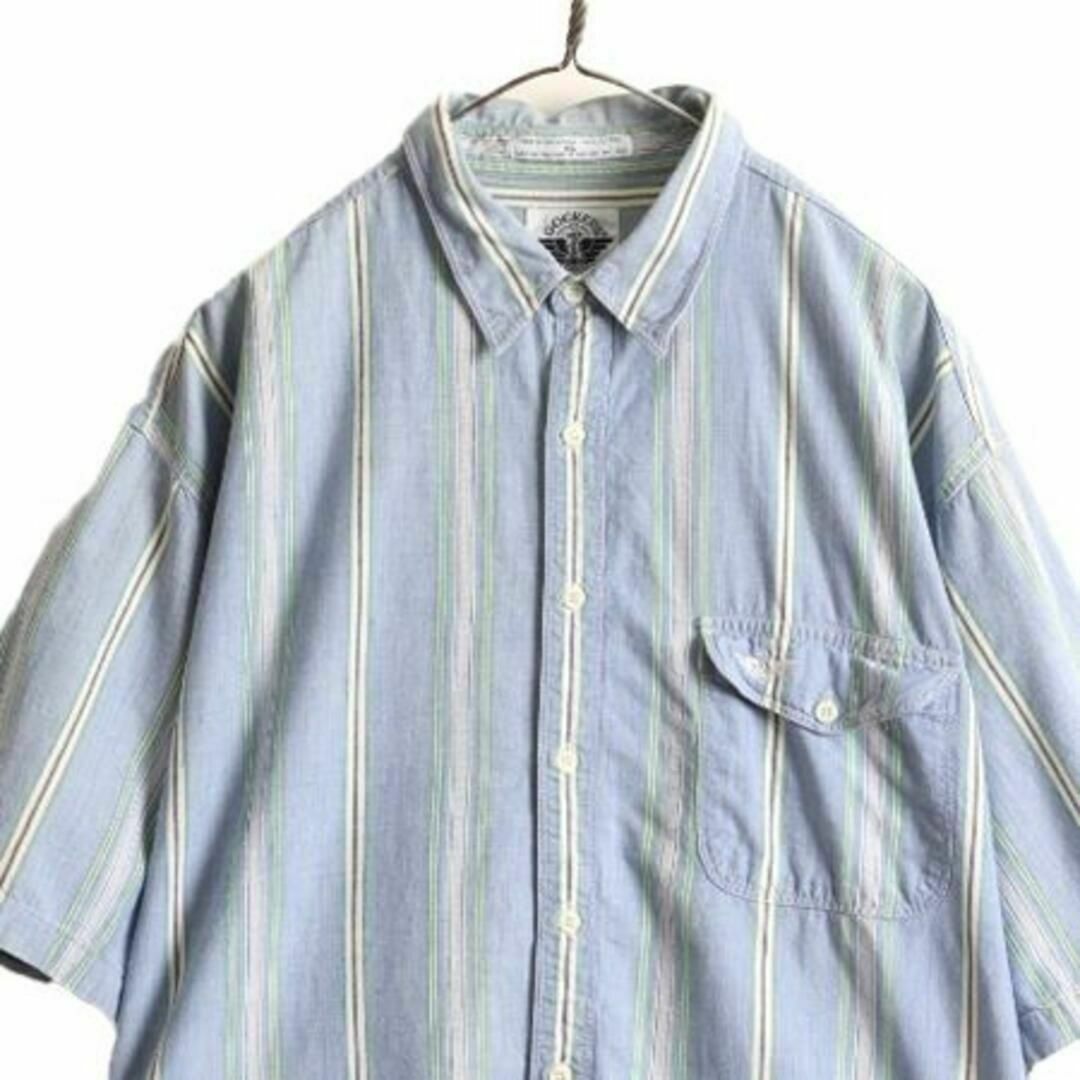 Levi's(リーバイス)の90s ドッカーズ リーバイス ストライプ 半袖 シャンブレー シャツ XL メンズのトップス(シャツ)の商品写真