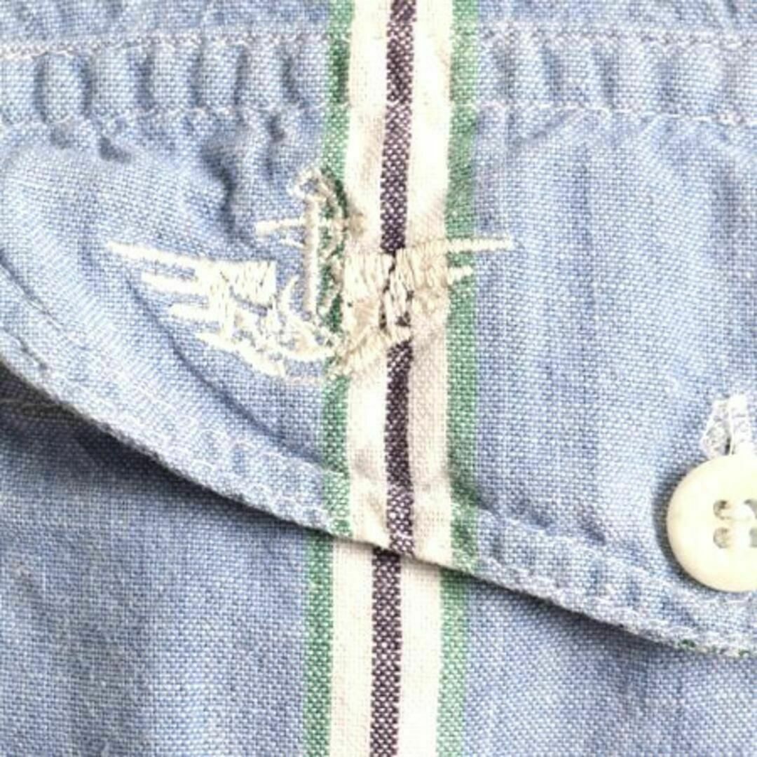 Levi's(リーバイス)の90s ドッカーズ リーバイス ストライプ 半袖 シャンブレー シャツ XL メンズのトップス(シャツ)の商品写真