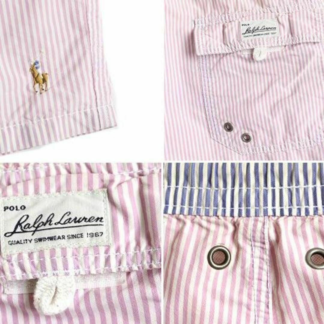 Ralph Lauren(ラルフローレン)のポロ ラルフローレン ストライプ ショートパンツ L スイム ショーツ 短パン メンズのパンツ(ショートパンツ)の商品写真