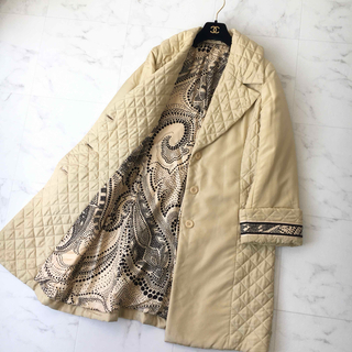 美品　LEONARD レオナール　最高級シルク　中綿　コート