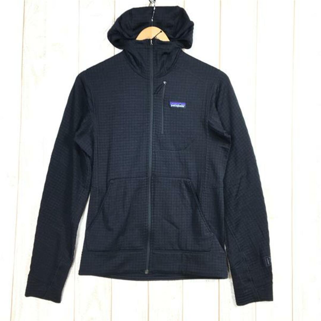 MENs XS  パタゴニア R1 フルジップ フーディ R1 Full-Zip Hoody フリース ジャケット ポーラテックパワーグリッド レギュレーター PATAGONIA 40090 BLK Black ブラック系無経年劣化