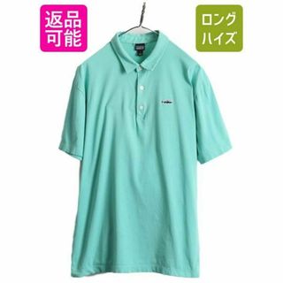 パタゴニア(patagonia)のパタゴニア トラウト フィッツロイ 半袖 ポロシャツ L アウトドア グリーン(ポロシャツ)