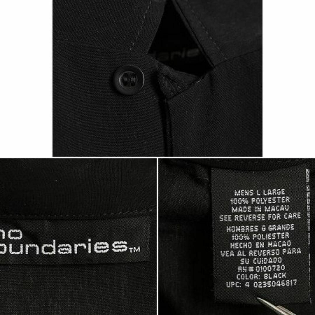 ドラゴン ループ留め オープンカラー 半袖 チカーノ シャツ L 黒 ボックス メンズのトップス(シャツ)の商品写真